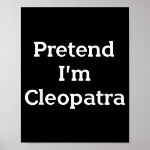 Kostümparty Cleopatra lustig ägyptisch Poster