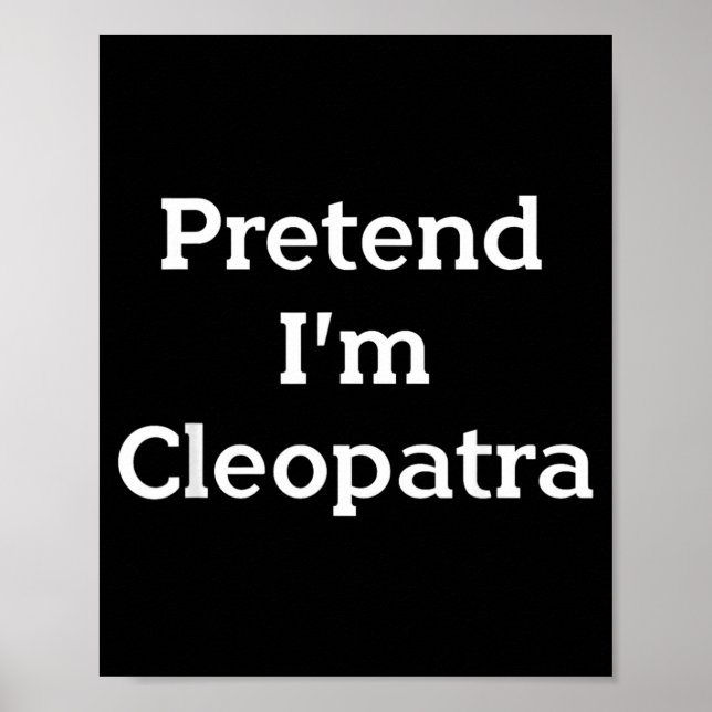 Kostümparty Cleopatra lustig ägyptisch Poster (Vorne)