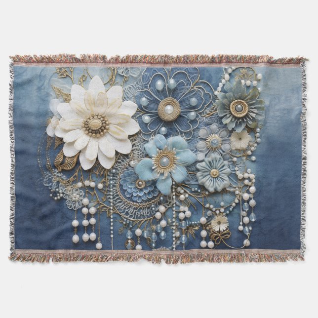 Kostümschmuck auf Blue Denim Decke (Vorderseite)