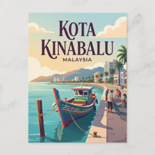 Kota Kinabalu Malaysia Postkarte