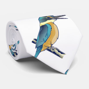 Kotare Kingfisher NZ BIRD Krawatte