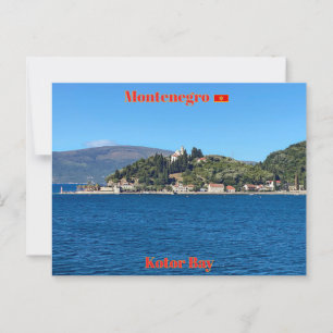 Kotor Bay in Montenegro Postkarte
