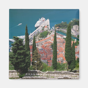 Kotor in quadratischem Magneten Montenegros Magnet