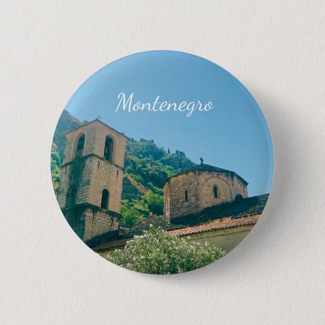 Kotor, Montenegro - Reiseandenken Button (Vorderseite)