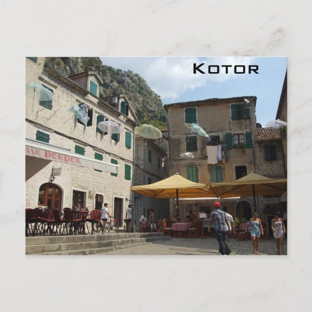 Kotor Postkarte (Vorderseite)