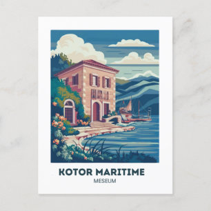 Kotor Schifffahrtsmuseum Postkarte Reise