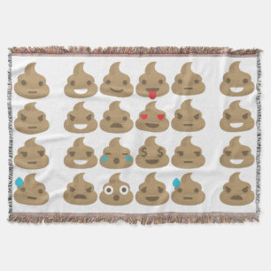 Kotz-Emoji-Wurfdecke Decke