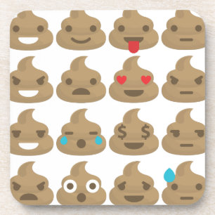 Kotz-Emojis Untersetzer