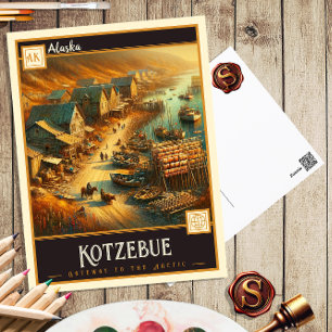 Kotzebue, Alaska   Carte postale Vintage