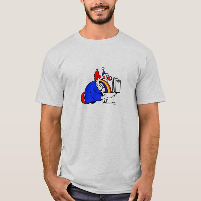 Kotzendes Clown-Shirt T-Shirt (Vorderseite)