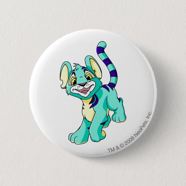 Kougra Blau Button (Vorderseite)