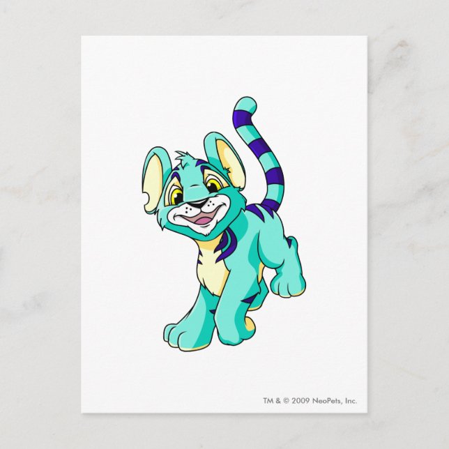 Kougra Blue Postkarte (Vorderseite)