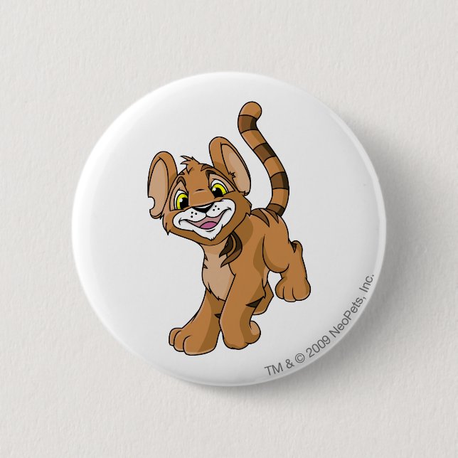 Kougra Brown Button (Vorderseite)