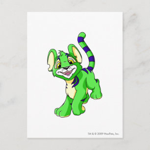 Kougra Green Postkarte
