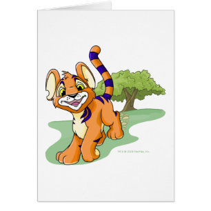 Kougra orange aventureux sur l'île de mystère