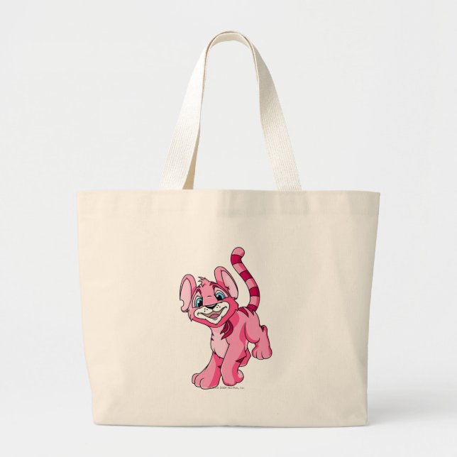 Kougra Rosa Jumbo Stoffbeutel (Vorne)