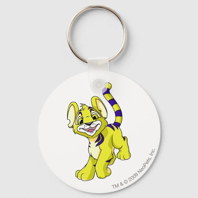 Kougra Yellow Schlüsselanhänger (Vorderseite)
