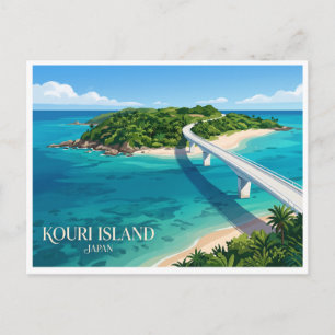 Kouri Insel Nakijin Japan Postkarte