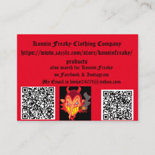 Kousin Freaky Visitenkarten Visitenkarte