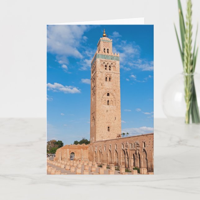 Koutoubia Moschee - Marrakesch, Marokko Karte (Vorderseite)