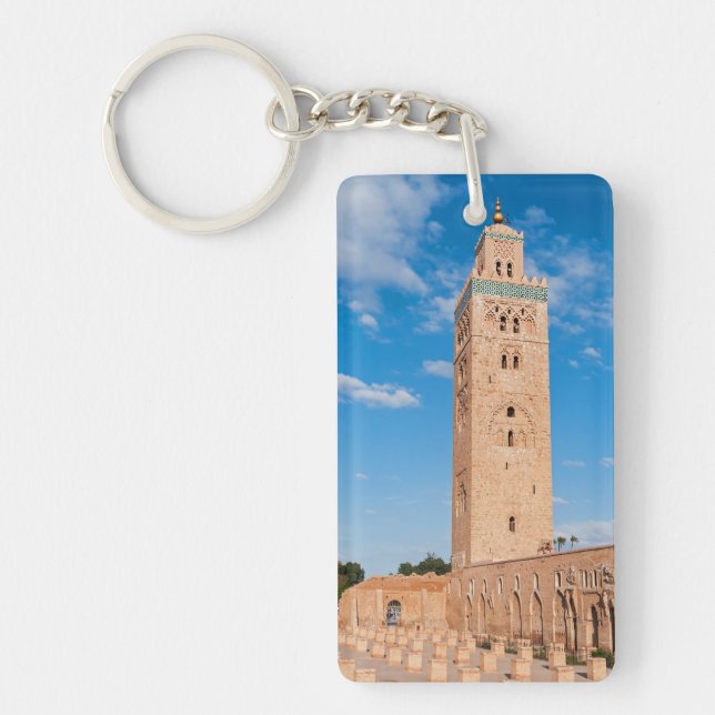 Koutoubia Moschee - Marrakesch, Marokko Schlüsselanhänger (Vorderseite)