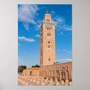 Koutoubia Mosque - Marrakech, Morocco Poster