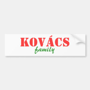 Kovacs Familie Autoaufkleber