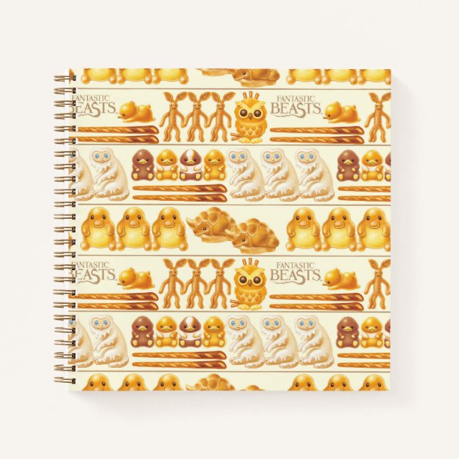 Kowalski Bäckerei Leckereien Muster Notizbuch (Vorderseite)