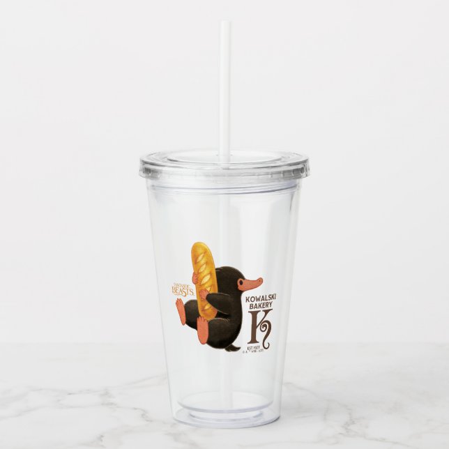 Kowalski Bäckerei - Niffler mit Brot Acryltrinkbecher (Vorderseite)