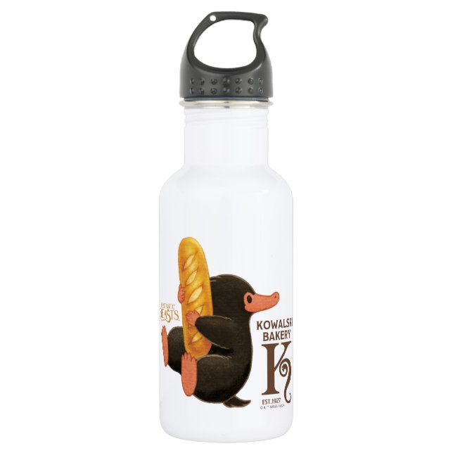Kowalski Bäckerei - Niffler mit Brot Edelstahlflasche (Vorderseite)