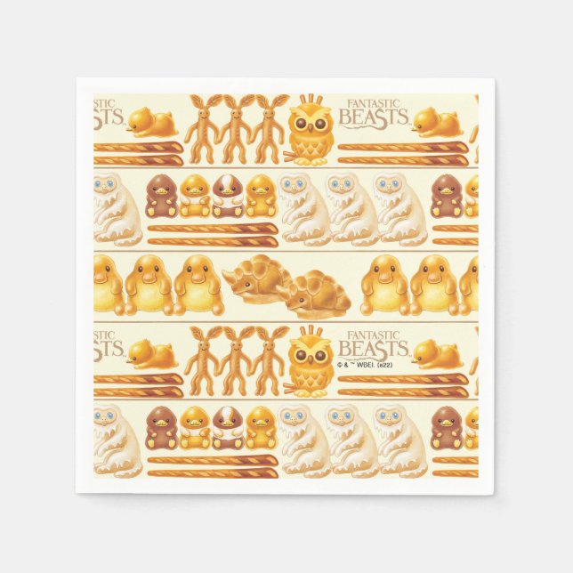 Kowalski Bakery Rows of Treats Pattern Serviette (Vorderseite)