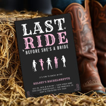 Kowgirl-Junggesellinnen-Abschiedsparty Letzte Fahr