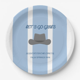 Kowgirl-Junggesellinnenabschied-Papierplatten Pappteller