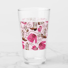 Kowgirl-Musterstil Glas