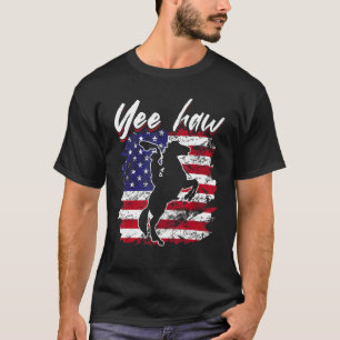 Kowgirl Rodeo Reiten USA Yee haw T-Shirt