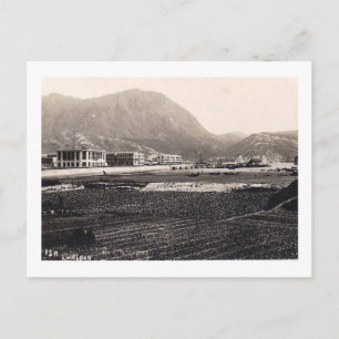 Kowloon-Boote im Hafen Hongkong Vintage Postkarte