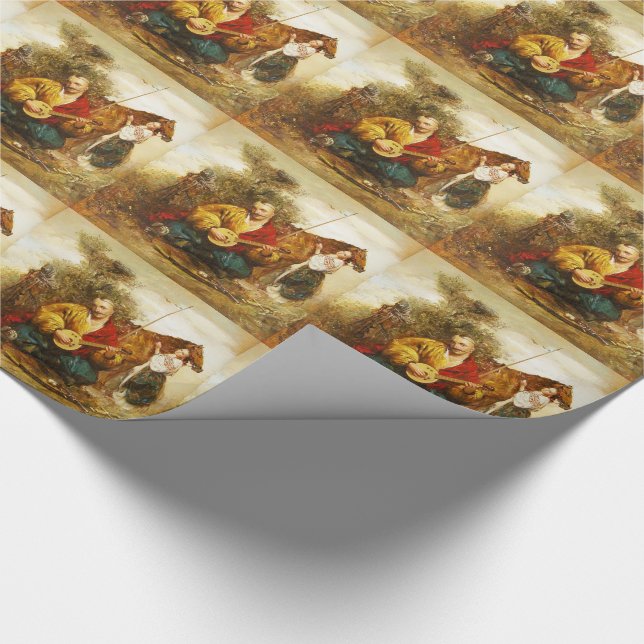 Kozak Kosake Mamai ukrainische Geschenk-Verpackung Geschenkpapier (Ecke)