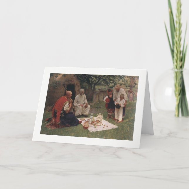 Kozaky ukrainien / Cosaques à la carte de Pâques (Devant)