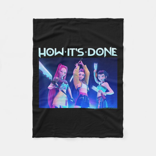 Kp Demon Hunters Halloween How It's Done Huntrix G Fleecedecke (Vorderseite)