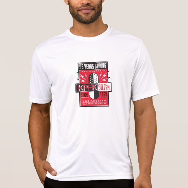 KPFK 55. Jahrestags-grundlegender T - Shirt (Vorderseite)