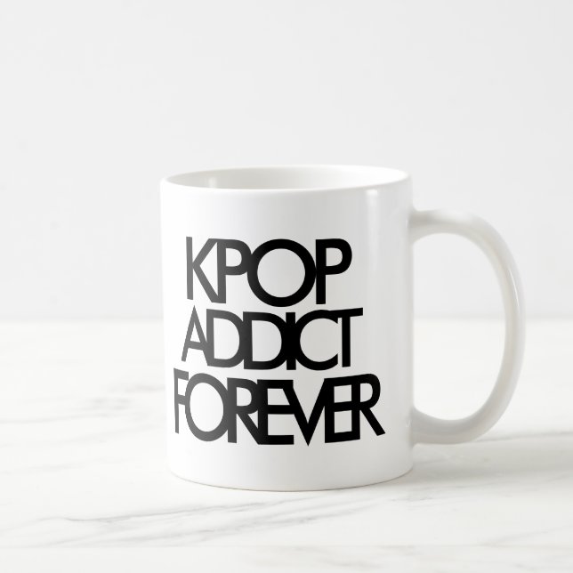 Kpop Addict Forever | Music Fan Gift Kaffeetasse (Rechts)