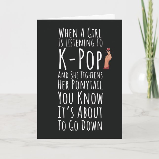 Kpop Cards für Mädchen koreanische Musik für Teen Karte (Vorderseite)