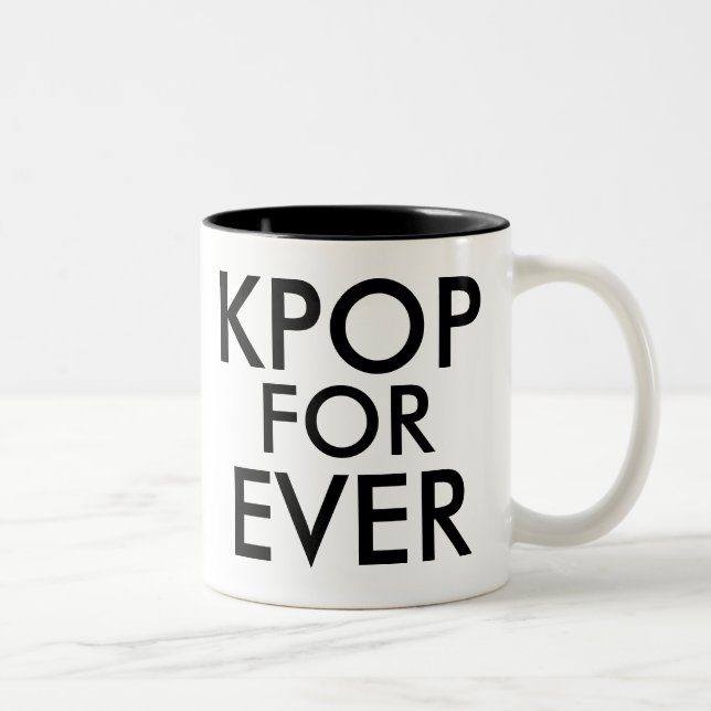 Kpop Forever | Music Fan Gift Zweifarbige Tasse (Rechts)