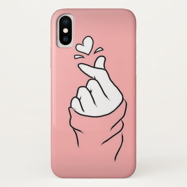 KPop Hand Symbol Cute Korean Case-Mate iPhone Hülle (Rückseite)