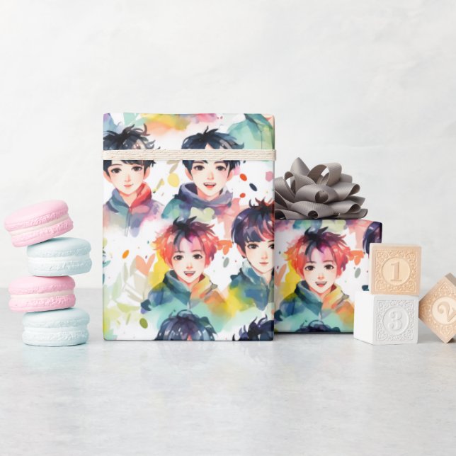 Kpop Idols - Geschenkpapier (Babyparty)