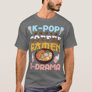 KPop-Kaffee Ramen KDrama Japanischer Noodles Bowl T-Shirt