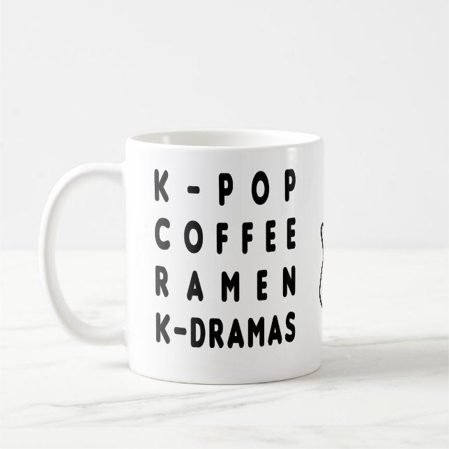 KPOP KAFFEE RAMEN KDRAMA KAFFEE TASSE (Links)