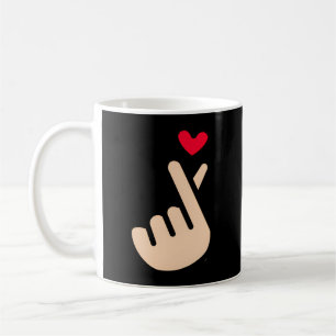 Kpop Korean Finger He Symbol I Liebe You Saranghae Kaffeetasse