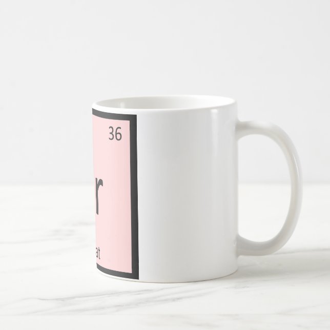 Kr - Korat Cat Chemistry Periodic Table Element Kaffeetasse (Rechts)