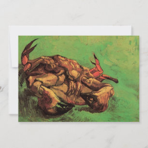 Krabbe auf dem Rücken von Vincent van Gogh Einladung